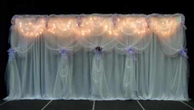 Wedding Backdrop with mini lights