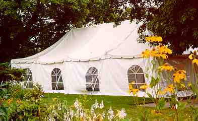 PHOTO: Brian Ridgway "...wedding tent
                  ..."